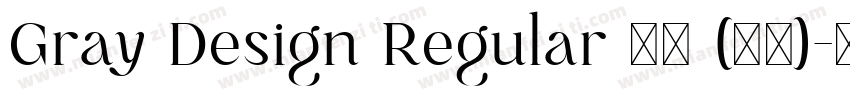 Gray Design Regular 普通 (西方)字体转换